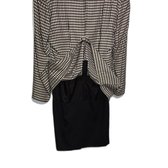 *Houndstooth Top with Attached Black Skirt - Size: 7/8* - Picture 5 of 12